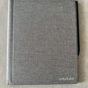 reMarkable 2 - 10.3” Tablet w/ Marker Plus & Gray Polymer Weave Folio